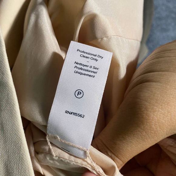 Cinq A Sept Midi Dress 8 Medium Beige Sand Sleeveless Piper Ruffle Asymmetrical - Picture 10 of 13